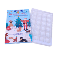 24 boîtes cadeaux personnalisées vides avec fenêtre, en matériaux recyclés, pelliculage mat et revêtement UV, pour friandises pour chiens