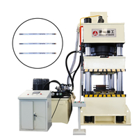 Mesin Press Hidrolik Empat Kolom Tiga Balok Y32-800T dengan Sistem Servo dan Kontrol PLC untuk Hot Stamping dan Forging