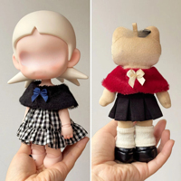 Vêtements de poupée originaux de 10 cm, cape pour poupées Hello Kitty à jambes longues, échelle 1/6, tenue de mode BJD Zsiga, châle, vente en gros
