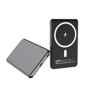 Support Custom logo Battery Wireless Power Bank 10000mah Power Bank Magnetic Gift Powerbanks 5000mah Black Color
