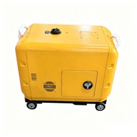Generadores Diésel Súper Silenciosos de 5kw, 8kw, 10kw, 12kw, 50/60Hz, Refrigerados por Aire, Insonorizados, para el Hogar, Generador Eléctrico