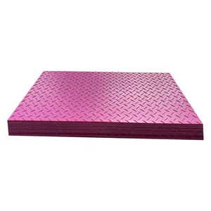 Good Quality Heavy Duty 4x8 Plastic Uhmwpe Hdpe Temporary Construct Excavator Road Mats Swamp Ground Floor Mat