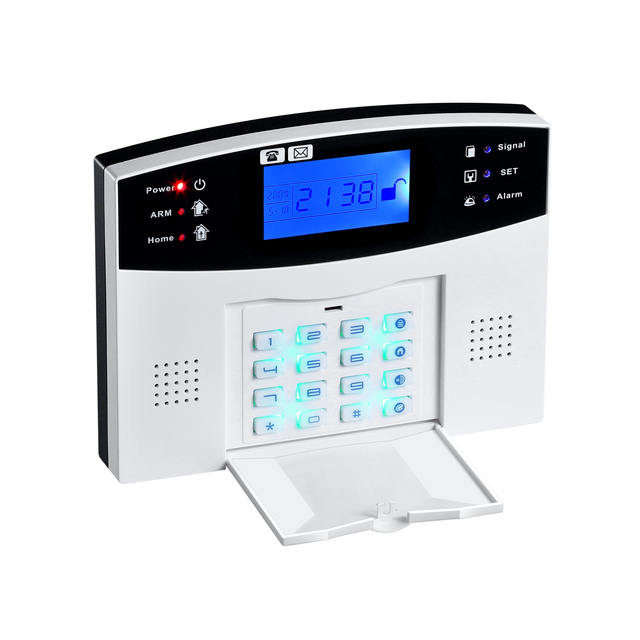 Portable Plastic Wired Wi-Fi PIR Motion Sensor Alarm System for Home Security with Door/Smoke Detection