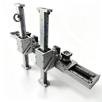 Module linéaire à crémaillère 178, course de 5000 mm, double chariot, mouvement indépendant, actionneur linéaire pour robot portique CNC
