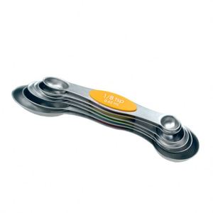 Stainless Steel 6Pcs Cups and Spoons Set Baking <b>Measuring</b> Spoon - Product Image 5