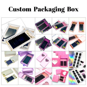 Eigenmarke Samte-Wimpernverlängerungs-Zubehör Großhandel J B C CC D DD L Wellen-Wimpernverlängerung mit individualisierter Wimpernverpackungsbox - Product Image 3