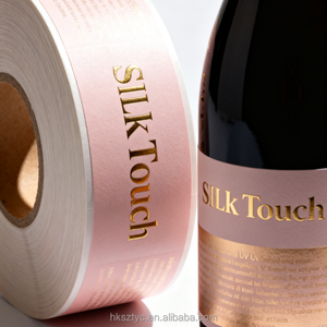 Barato impresión personalizada lámina de oro Logo pegatina botella de vino etiquetas UV estampado en caliente etiqueta en relieve para vino - Product Image 2