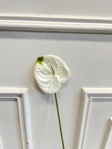 Fleurs artificielles vertes style forêt, plantes vertes, hortensias, anthuriums verts, fleurs décoratives, art floral pour mariage - Product Image 5