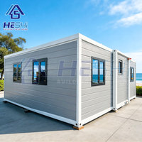 Villa conteneur préfabriquée extensible complète de 40 pieds, 1, 2, 3, 4 ou 5 chambres, cuisine de luxe, maison modulaire, cabane, garantie 5 ans