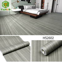 Papier peint autocollant de plancher en bois résistant à l'usure imperméable de vinyle de PVC pour le plancher