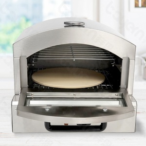 อุปกรณ์อบพิซซ่าอิตาลีเชิงพาณิชย์ เตาอบพิซซ่าไฟฟ้าขนาดเล็ก 12 นิ้ว แบบพกพาสำหรับใช้ในบ้าน เตาอบพิซซ่าแก๊สสำหรับตั้งแคมป์กลางแจ้ง - Product Image 1
