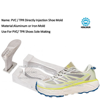 Chaussures de sport moule coupe basse respirant résistant à l'usure anti-dérapant épais PVC TPR couleur bloqué marche