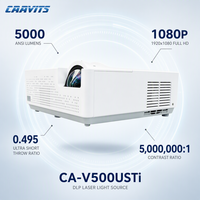 Projecteur laser CAAVITS UST 0.495 5000lm DLP 1080P pour affichage immersif en musée, vente en gros, personnalisable CA-V500USTi