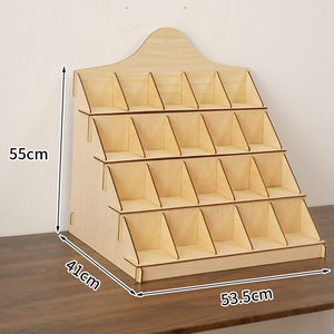 Présentoir Organisateur en Bois à Plusieurs Niveaux pour Rouge à Lèvres, Parfums, Boîtes Mystères, Poupées, Figurines - <span class=keywords><strong>Étagère</strong></span> <span class=keywords><strong>de</strong></span> <span class=keywords><strong>Rangement</strong></span> Autoportante - Product Image 5