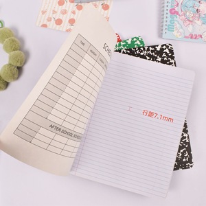 外国貿易大理石雪片B5縫製綴じ紙100枚厚紙アメリカンスタイルコラム作文帳ノート - Product Image 2