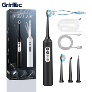 Nuevo Diseño, Irrigador Bucal Portátil 3 en 1, Cepillo de Dientes, Hilo Dental, Limpiador de Dientes con Cepillo de Dientes Sónico - Product Image 1