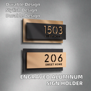 Support <span class=keywords><strong>de</strong></span> plaque signalétique en aluminium durable au design moderne et gravé <span class=keywords><strong>pour</strong></span> les plaques <span class=keywords><strong>de</strong></span> <span class=keywords><strong>nom</strong></span> <span class=keywords><strong>de</strong></span> <span class=keywords><strong>porte</strong></span> ou <span class=keywords><strong>de</strong></span> mur <span class=keywords><strong>de</strong></span> bâtiment <span class=keywords><strong>de</strong></span> <span class=keywords><strong>bureau</strong></span>, y compris les plaques <span class=keywords><strong>de</strong></span> numéro <span class=keywords><strong>de</strong></span> maison - Product Image 2