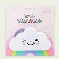 Vente directe usine – Nouveau kit de ruban adhésif Washi en plastique mignon, avec découpeur créatif en forme de nuage arc-en-ciel, compact et pratique pour l'école et le bureau des étudiants