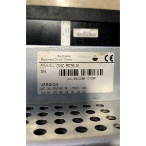 8036-M Operation CNC8036-M <b>Used</b> in Good Condition 8036-M 8036-M Operation CNC8036-M 8036-M - Product Image 6