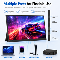 Moniteur portable 2,5K, écran secondaire pour ordinateur portable de 14 pouces 16:10, type-C, mini, plug and play, écran de voyage