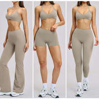Ensembles de vêtements de sport pour femmes, 2 pièces, logo personnalisé, vêtements de fitness et de yoga, ensembles de fitness pour femmes, ensembles de yoga athlétiques