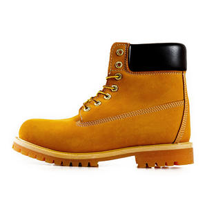 Bottes de Travail Montantes de Luxe en Cuir Véritable Imperméable de Créateur Original pour Automne Hiver, Chaussures de Marche d'Extérieur Chaudes - Product Image 3