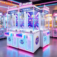 Mesin Cakar Gantung Silinder Koin Mewah SOURCE untuk Mainan Arcade Komersial, Permainan Vending Crane untuk Mal