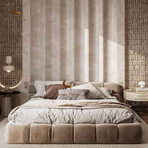 Modernes Italienisches Luxus-Doppelbett aus Holz, Gepolstertes <span class=keywords><strong>Bubble</strong></span> Bett in King-/Queen-Size - Product Image 3