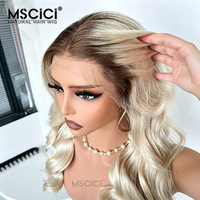 Perruque Lace Front en Cheveux Humains Ondulée Sans Colle Pré-Pluckée avec Ligne de Cheveux Naturelle, Dentelle Transparente, Fournisseur de Perruques 14-26 pouces