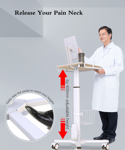 <span class=keywords><strong>Chariot</strong></span> pour ordinateur portable Support médical avec roues Ressort à gaz Hauteur réglable Support roulant pour ordinateur portable Chariots <span class=keywords><strong>Chariot</strong></span> médical pour tablette - Product Image 6
