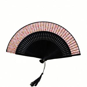 Abanicos de Bambú Hechos a Mano para Mujer, Pequeños, de Tela, Venta al Por Mayor - Product Image 6