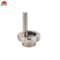 Vitre de niveau pour réservoir de type à bride, polie, de qualité sanitaire, en acier inoxydable SS304 SS316L, avec éclairage, pour l'industrie agroalimentaire (jus, bière, lait)