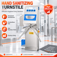 Système de barrière hygiénique avancé avec machine de nettoyage des semelles de chaussures et équipement de désinfection du personnel pour l'industrie alimentaire