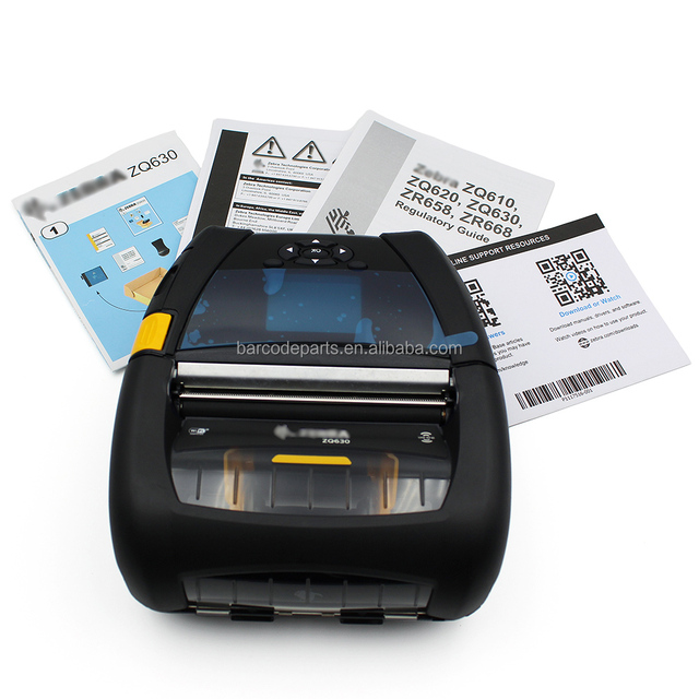 ZQ63-RCWAC10-00 Mobile Barcode Label Printer for Zebra ZQ630 Wireless 4 Inch With RFID