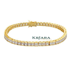 Bracelet tennis de qualité supérieure, argent 925 plaqué rhodium, bijoux élégants et luxueux pour femmes, disponible à prix compétitif - Product Image 2