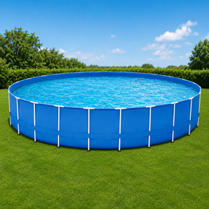 <span class=keywords><strong>Piscina</strong></span> Redonda de PVC con Marco de Acero Inoxidable, Ecológica, para Uso Comercial y Familiar - Product Image 1
