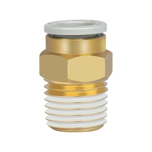 Various Good Quality Smc Kq2 Series Metric Size Nut Tube <b>Clamp</b> Fittings Original Brass Connectors Straight Joint HOFUJNG - Product Image 3
