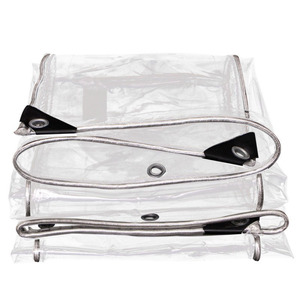 Bâche robuste avec œillets <span class=keywords><strong>pour</strong></span> patio, serre, en PVC vinyle transparent, <span class=keywords><strong>pour</strong></span> poulailler, véranda, <span class=keywords><strong>pergola</strong></span>, balcon - Product Image 1