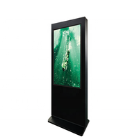 Gestionnaire d'affichage de signalisation au sol de 49 pouces Écran LCD du réseau Android Kiosque d'affichage de la publicité extérieure