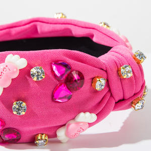 Nuevo estilo en forma <span class=keywords><strong>de</strong></span> corazón gema decorada Linda diadema colorida brillante ala <span class=keywords><strong>de</strong></span> Ángel amor banda para el cabello <span class=keywords><strong>Harry</strong></span> Light lujo gema fiesta diadema - Product Image 2