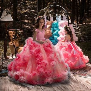 Vestido <span class=keywords><strong>de</strong></span> niña con falda <span class=keywords><strong>de</strong></span> malla y encaje, estilo explosión, <span class=keywords><strong>para</strong></span> banquetes, bodas, <span class=keywords><strong>primera</strong></span> comunión, bautizo, color blanco. ¡Gran oferta! - Product Image 5