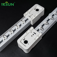 Fabricant IKSUN Produits pour la maison intelligente Moteur de rideau en aluminium motorisé et rail de rail de rideau électrique de plafond
