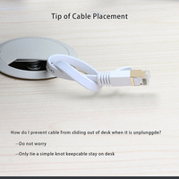Cables de Red Planos HOTION Cat6 FTP RJ45 de Cobre Sólido y PVC, Ahorro de Espacio, Personalizados, AWG26, Cable de Conexión Ethernet para Transferencia de Datos