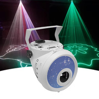 Lumière à effet d'animation couleur pleine 1W, encastrée et à montage en surface, motifs 3D RGB tels que kaléidoscope et cylindre, contrôle DMX512