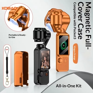 เคสป้องกันคุณภาพสูงสำหรับ Osmo Pocket 3 หลายสี พร้อมฝาปิด<span class=keywords><strong>เลน</strong></span>ส์ ปลอกหุ้มกล้อง แม่เหล็กกันตก อุปกรณ์เสริม PC - Product Image 1