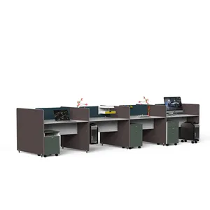 Modern Design Workstations Executive 6 Seat Office Furniture Modern Office Table