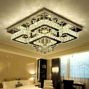 Villa Luxury Square <strong>Crystal</strong> <strong>Ceiling</strong> Lamp <strong>Crystal</strong> <strong>Light</strong> for Living Room Project Luxury Big Square <strong>Crystal</strong> <strong>Ceiling</strong> <strong>Light</strong> - Product Image 5