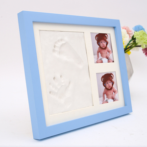 Impronta di Mani e Piedi del Bambino, Commemorativa per Compleanno, Cento Giorni, Un Anno, da Tavolo, in Legno, Impermeabile, Personalizzabile con Foto - Product Image 4