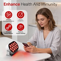 Panneau infrarouge portable sans fil pour soulager les douleurs musculaires, petit appareil miniature, thérapie par lumière rouge LED pour tout le corps, 660 nm 850 nm