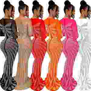 Vestidos Transparentes de Diseñador de Moda para Mujer, de Marca Famosa de Lujo, Bordados, para Cenas, Fiestas y Clubes - Product Image 2